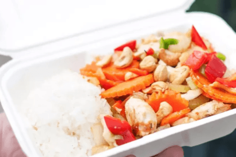 Lunch Special No. 9 - Chicken with Cashew Nut on Steamed Rice