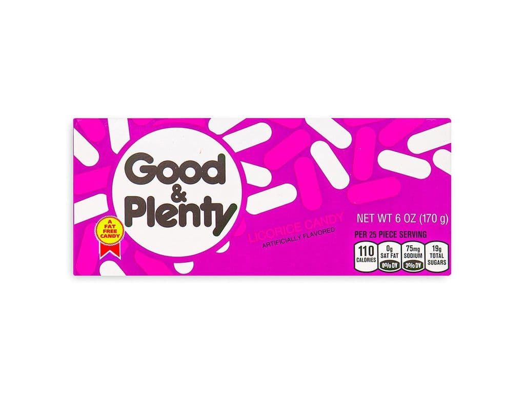 Good and Plenty Black Licorice Candy Coated Capsules 170g