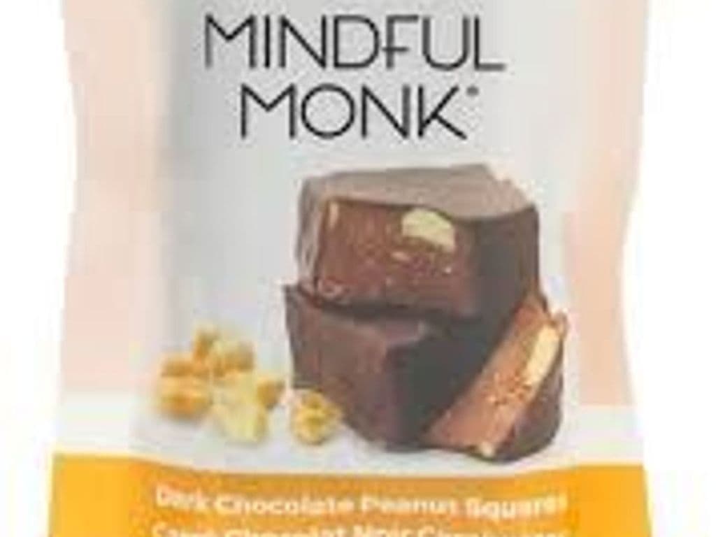 MINDFUL MONK DARK CHOCOLATE PEANUT SQUARES 46G