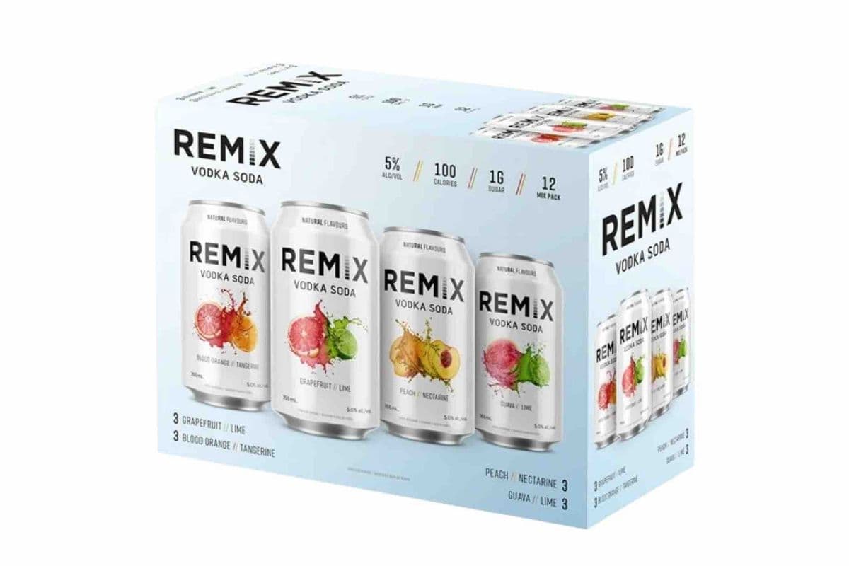Remix Vodka Soda Mix Pack (1 x 12x355mL)