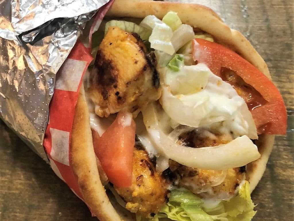 CHICKEN SOUVLAKI WRAP