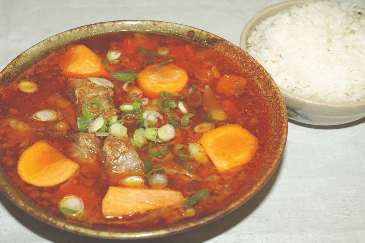 211. Small Stewed Beef Soup with Steamed Rice
