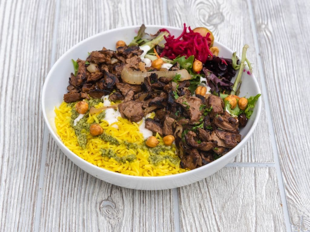ChickSteak Rice Bowl