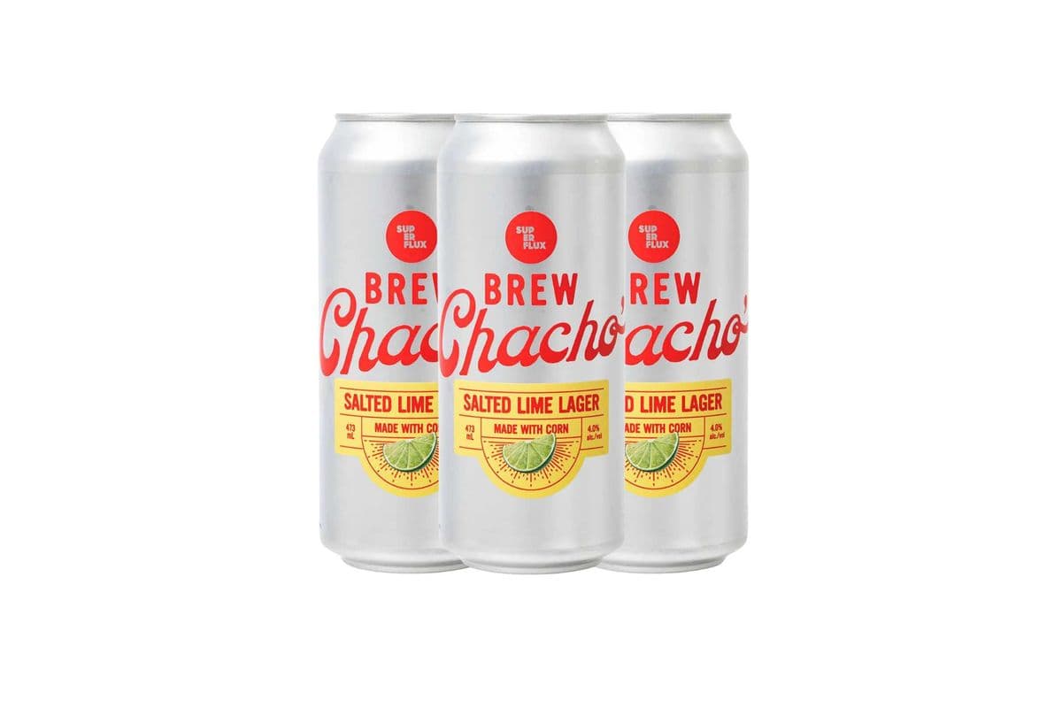 Superflux Brew Chacho Salted Lime Lager (4 Cans) (1 x 4x473ML)