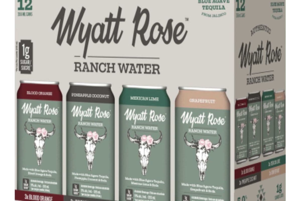 WYATT ROSE RANCH WATER MIX PACK 12*355ML (1 x 355ML)