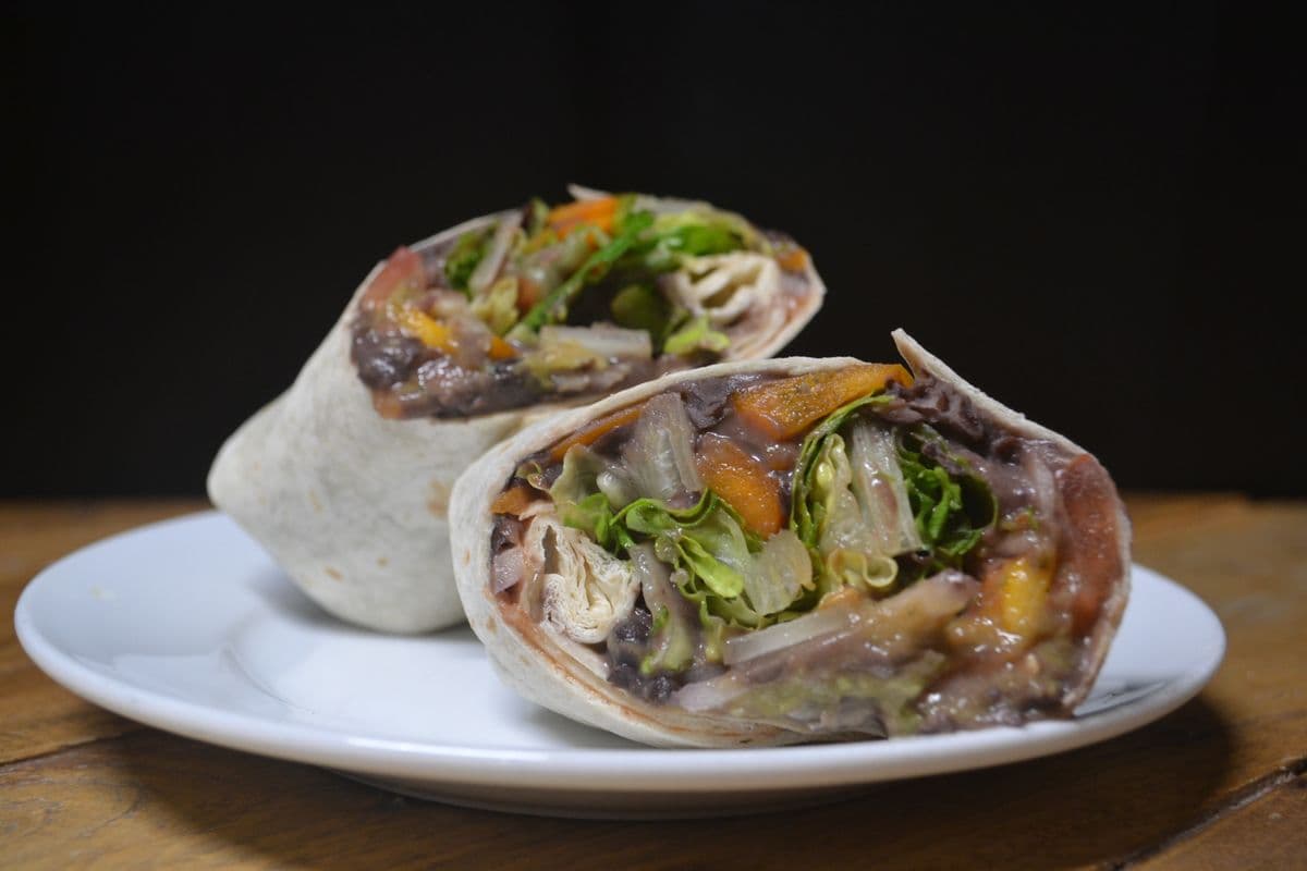 Refried Black Beans Wrap