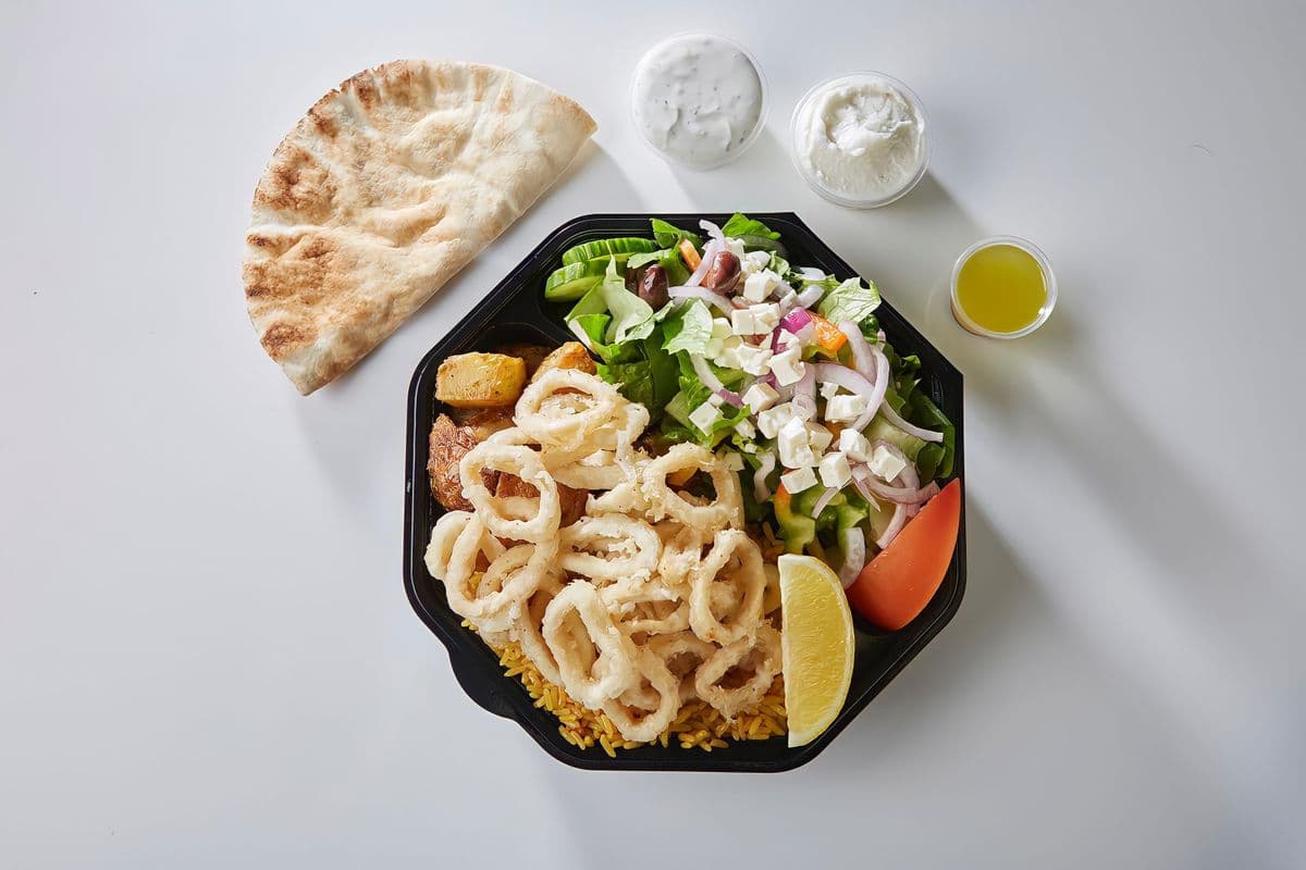 Calamari Greek Plate