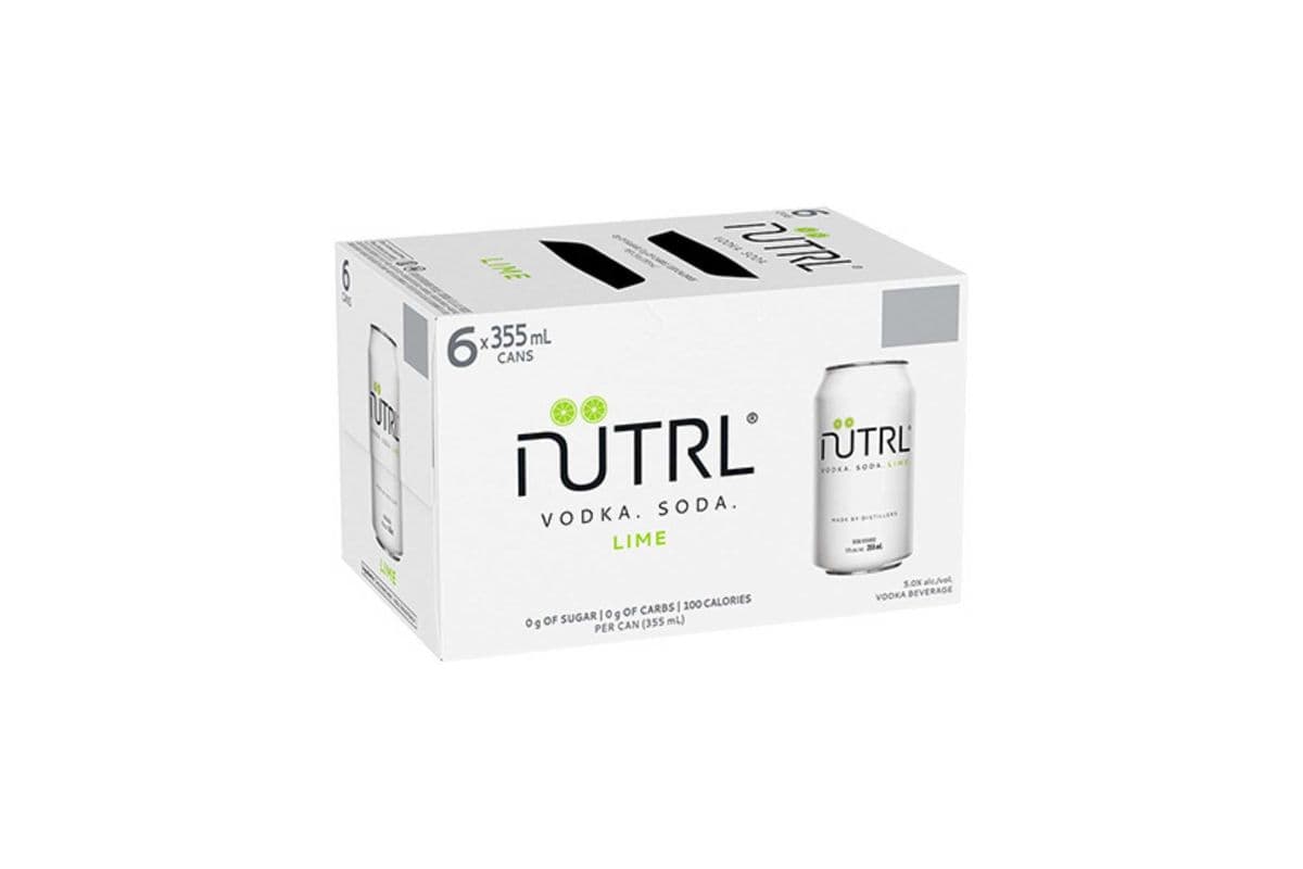 Nutrl Vodka Soda Lime (6 Cans) (6 x 355ML)