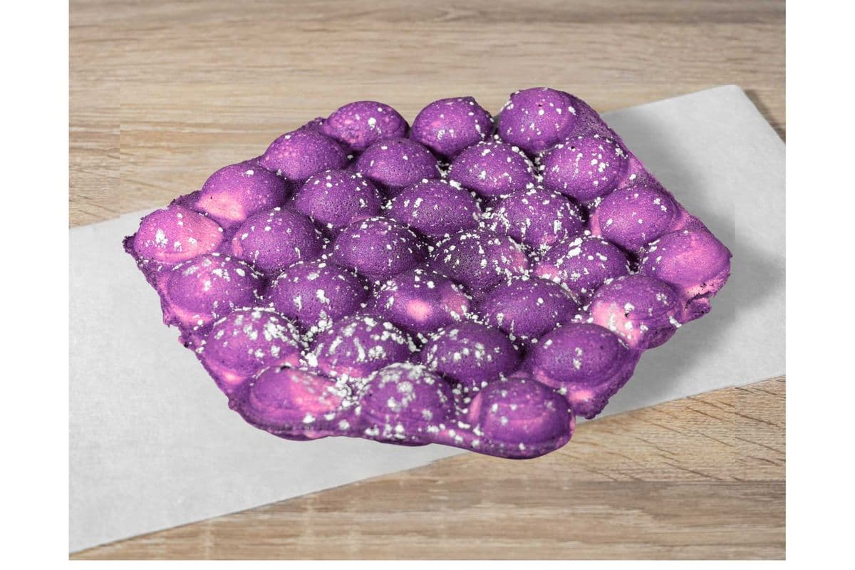 Egg Waffle - Taro