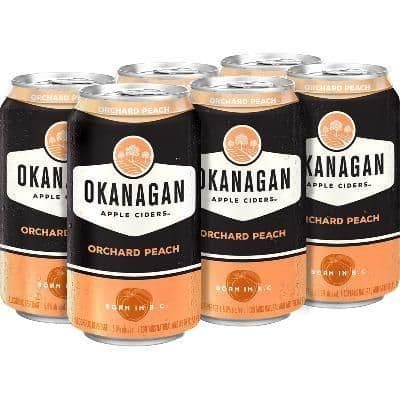 Okanagan Apple Cider – Orchard Peach (6 Cans) (6 x 355mL Cans)