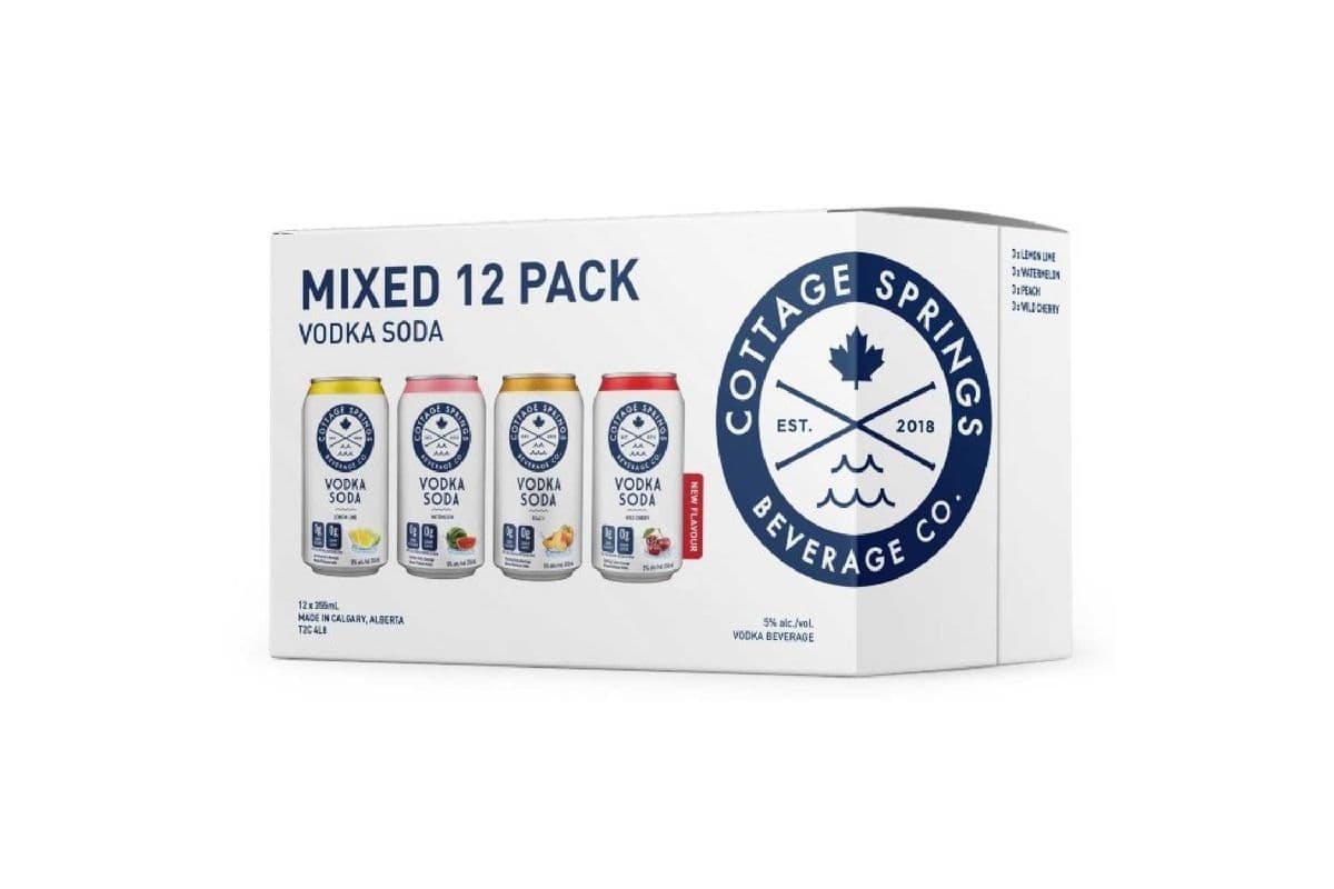 Cottage Springs Vodka Soda (12 Pack Cans) (12 x 355)