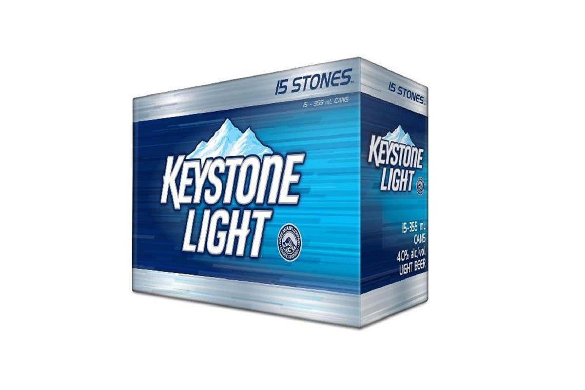 739017. Keystone Light (15 Cans) (1 x 15 pack cans)