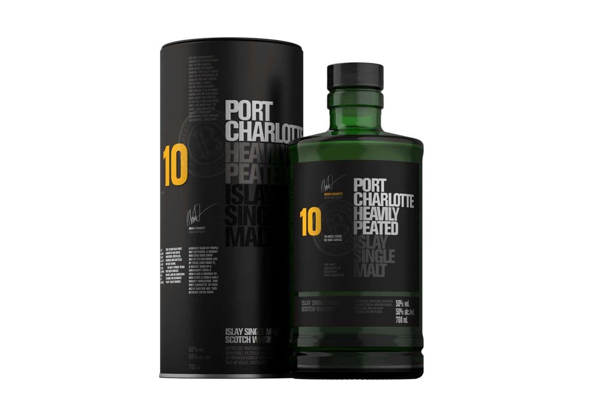 Bruichladdich Port Charlotte 10 Year (750ml) *Islay Single Malt Scotch Whiskey* (1 x 750ml)