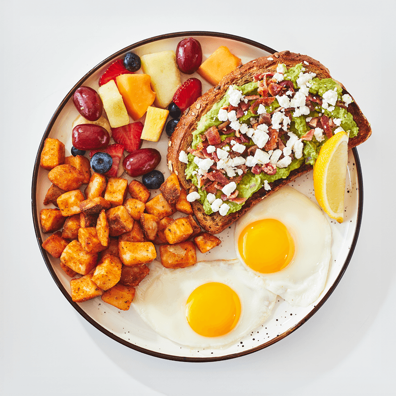 Avocat, bacon & chèvre / Avocat, bacon & goat cheese