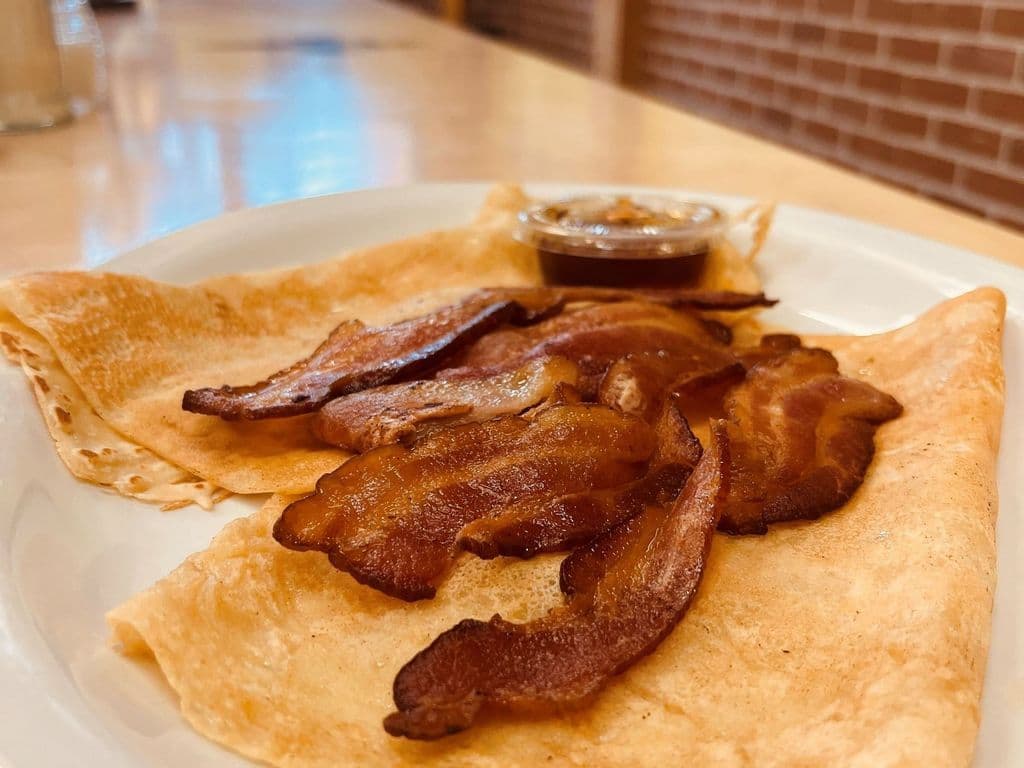 Crêpes avec bacon / Crepes with bacon