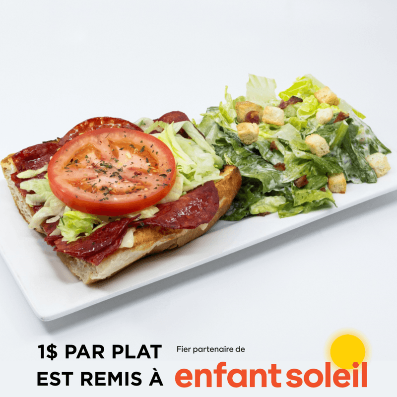 Sous-marin Capitaine Pepp - Dessert et breuvage inclus / Captain Pepp Sub - Dessert and beverage included