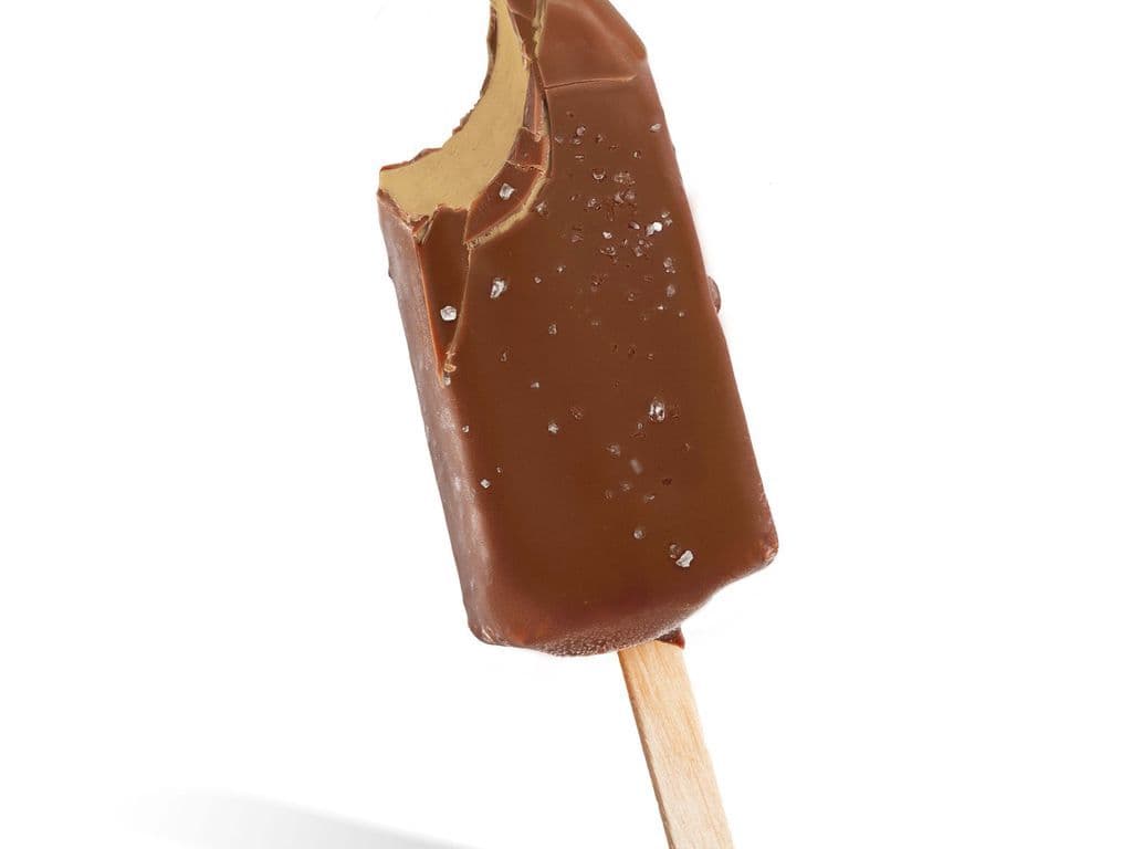 Dipped Salted Caramel Himalayan Sea Salt Ice Cream Bar (Milk or Dark)