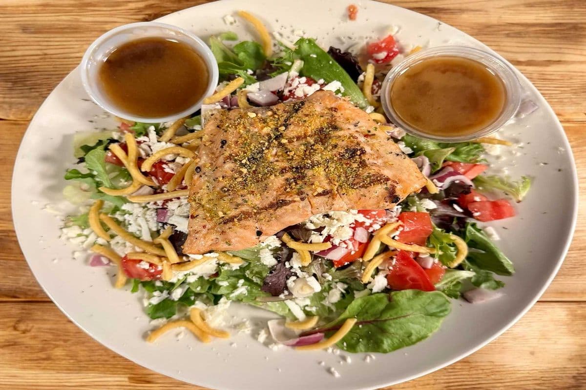 Oriental Sesame Salmon Salad