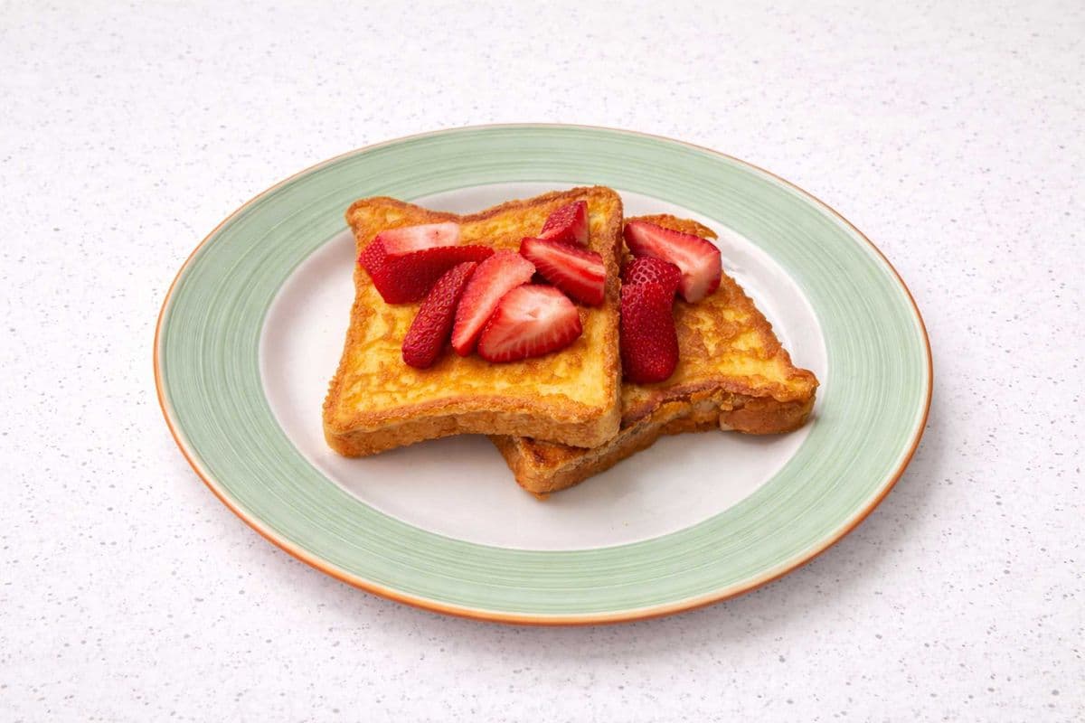 TWO STRAWBERRY FRENCH TOAST