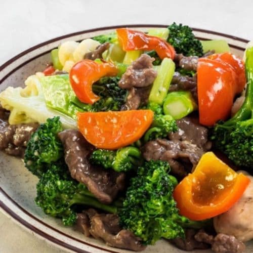 Beef with Mixed Vegetables / 牛肉炒杂菜