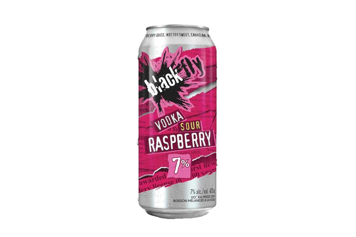 Black Fly Raspberry (1 x 473 ml Can)