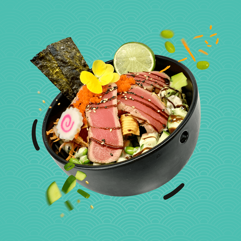 Poké bol au tataki thon