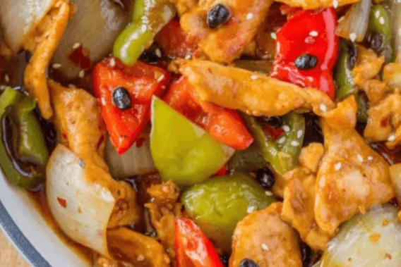 74. Chicken with Black Bean Sauce