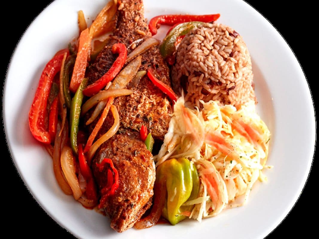 Brown Stew Snapper Fish Meal