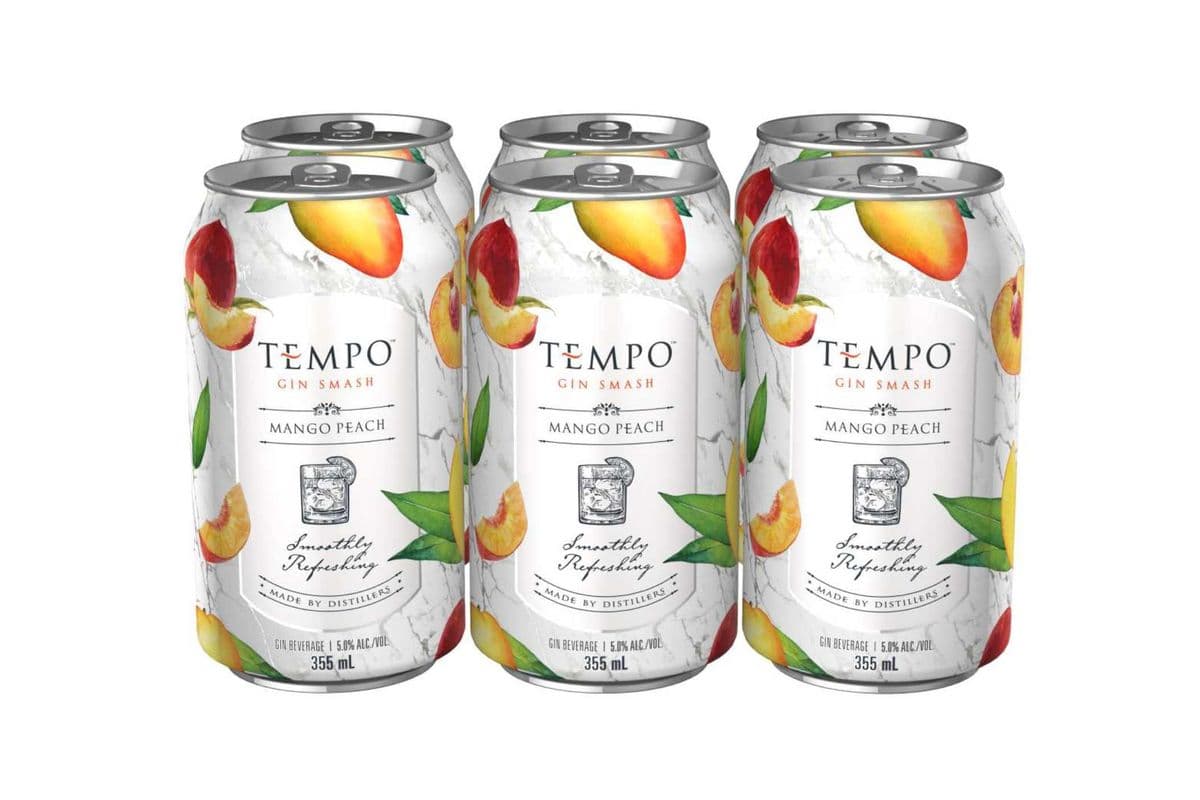 Tempo Gin Smash Mango Peach (6 Cans) (6 x 355ml)