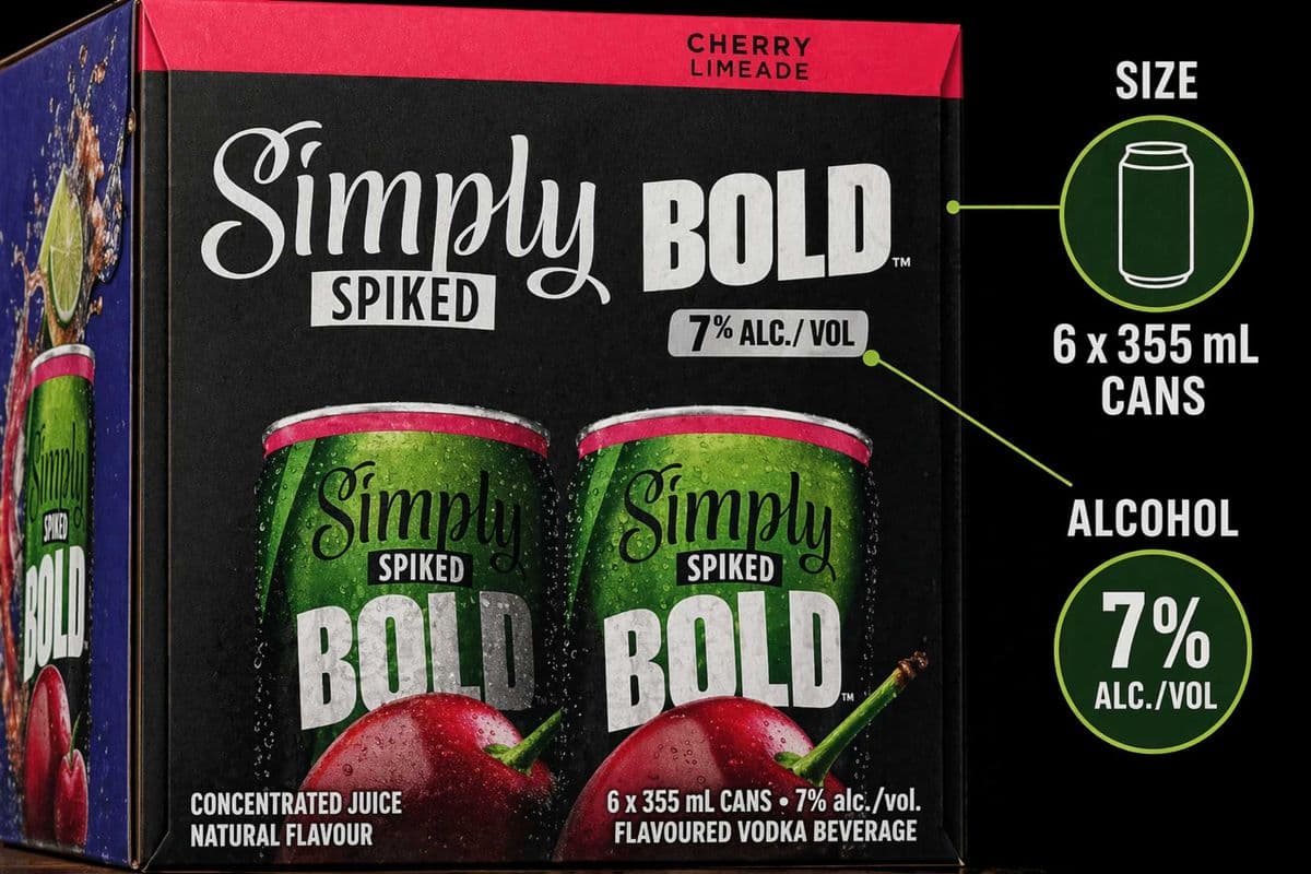 Simply Spiked Bold Cherry Limeade 6x355ml (1 x 355 ml)