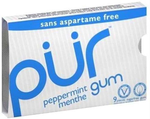 PUR GUM PEPPERMINT 9PC