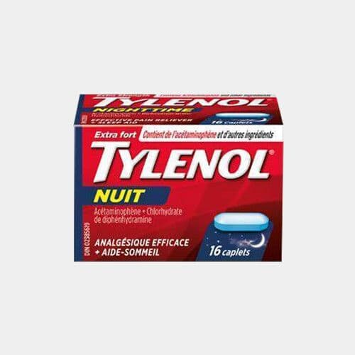 Tylenol® Nuit (16 Caplets) / Tylenol® Night (16 Caplets)