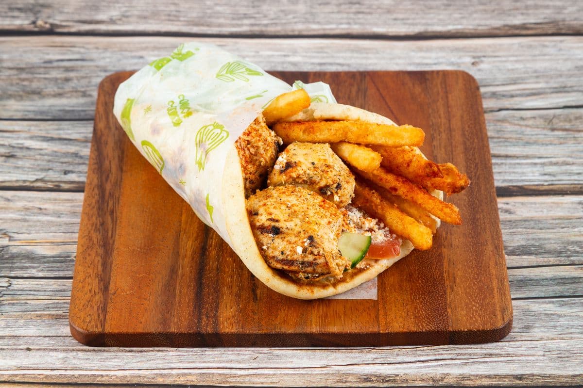 Souvlaki Chicken Wrap