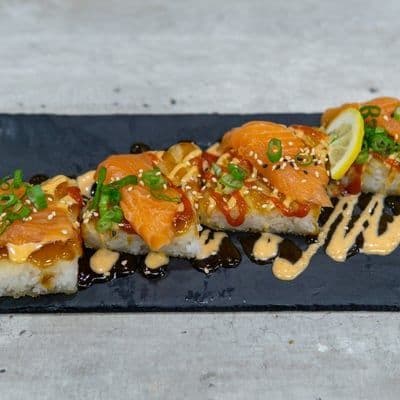 Salmon Sushi Pizza