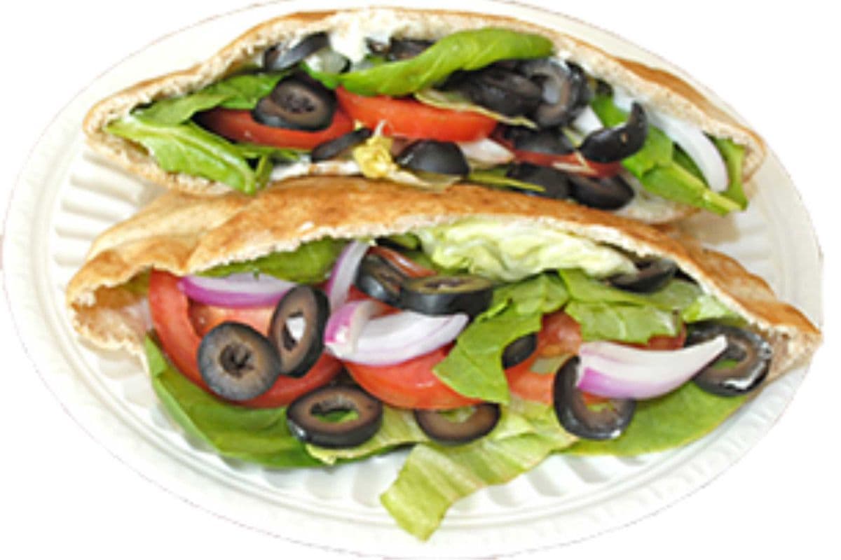 Veggie and Cheese Pita Wrap