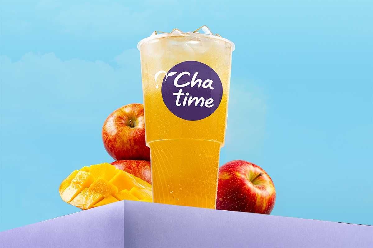 Apple Mango Green Tea with Green Tea Jelly