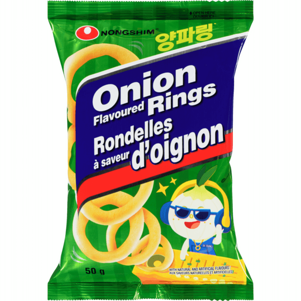 Nongshim Rondelles a saveur D' Oignon 50g/ Nongshim Onion Flavoured Rings 50g