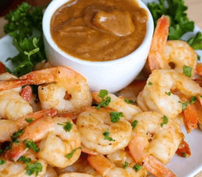 Thai Peanut Sauce Shrimp