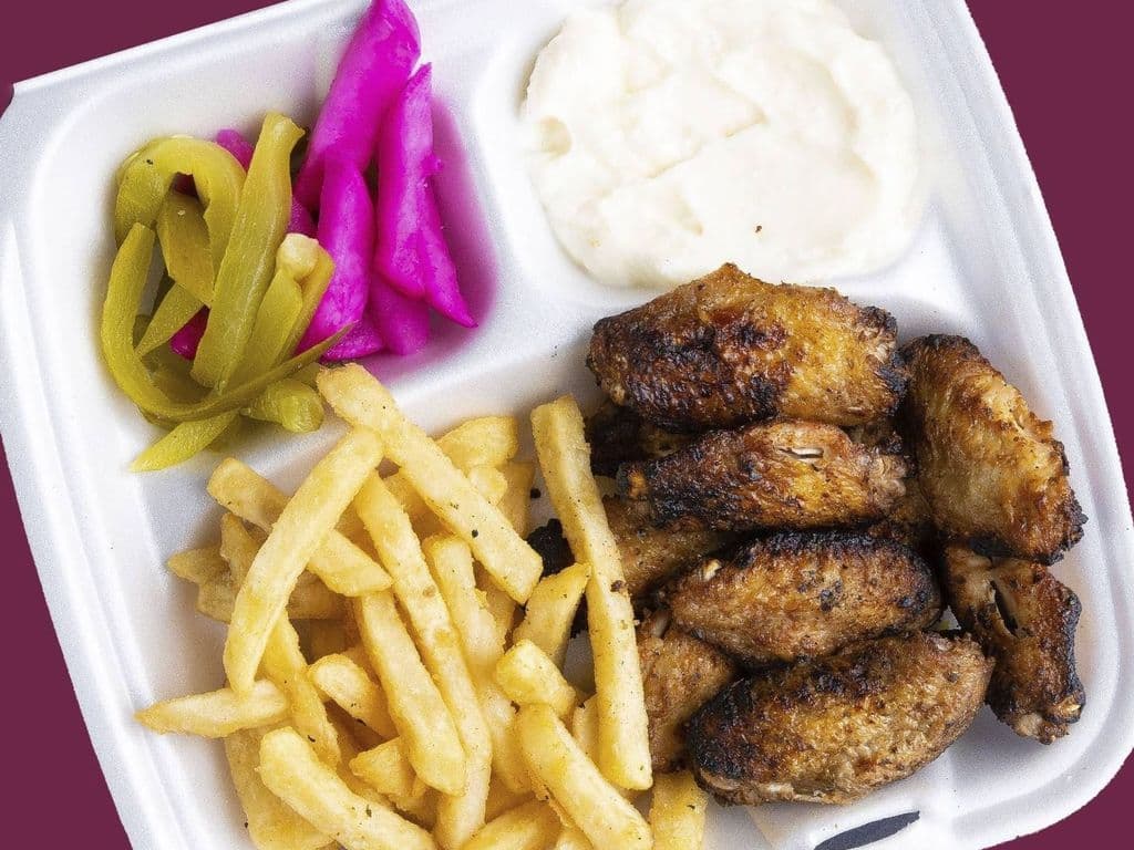 Grilled Chicken Wings Plate