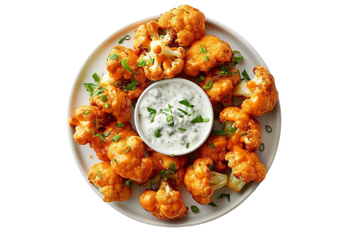 Hot & Garlic Cauliflower Wings