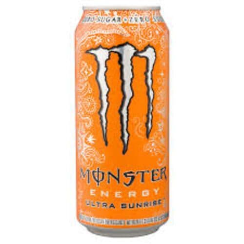 Monster Boisson Énergisante Sunrise Ultra  473ml/ Monster Energy Drink Ultra Sunrise 473ml