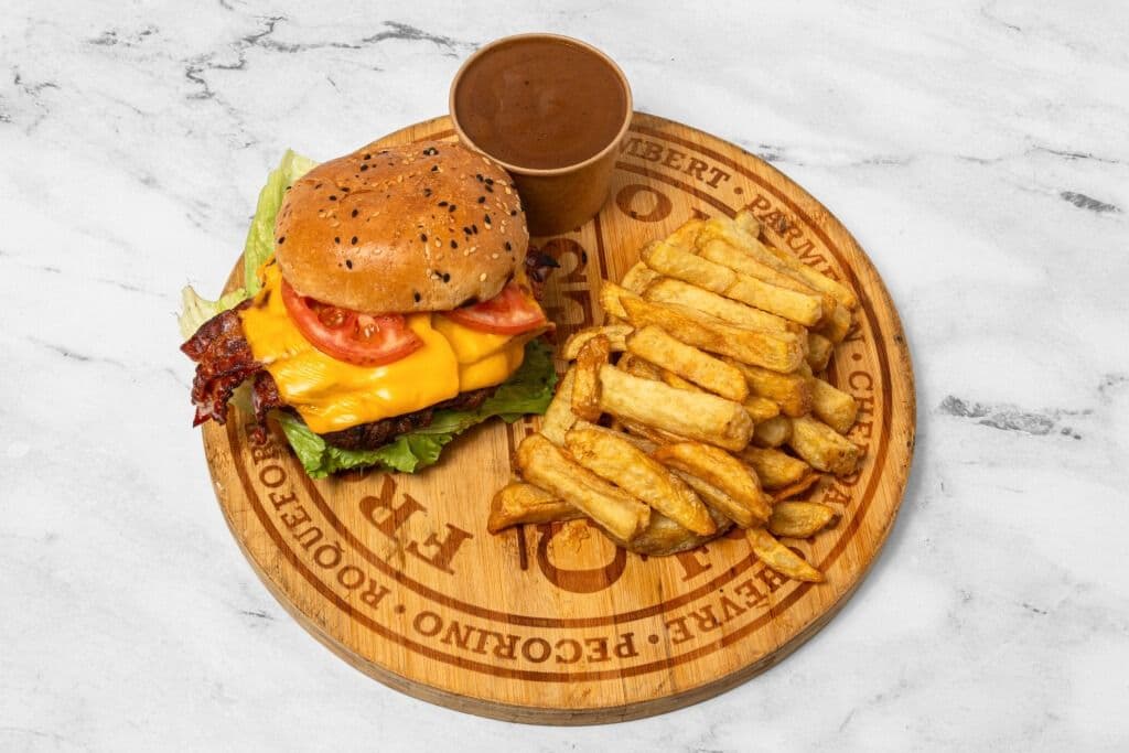 Bacon Cheeseburger Platter