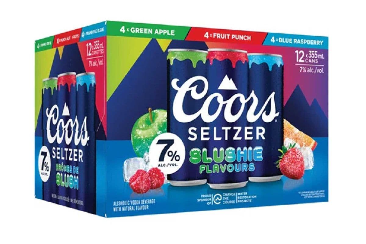 Coors Seltzer 7% Slushie (12 x 355mL)