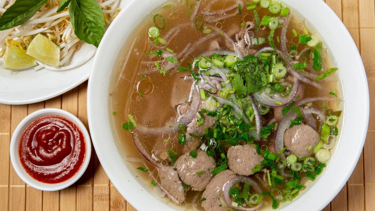 P42A Beef and Beef Ball Noodle Soup