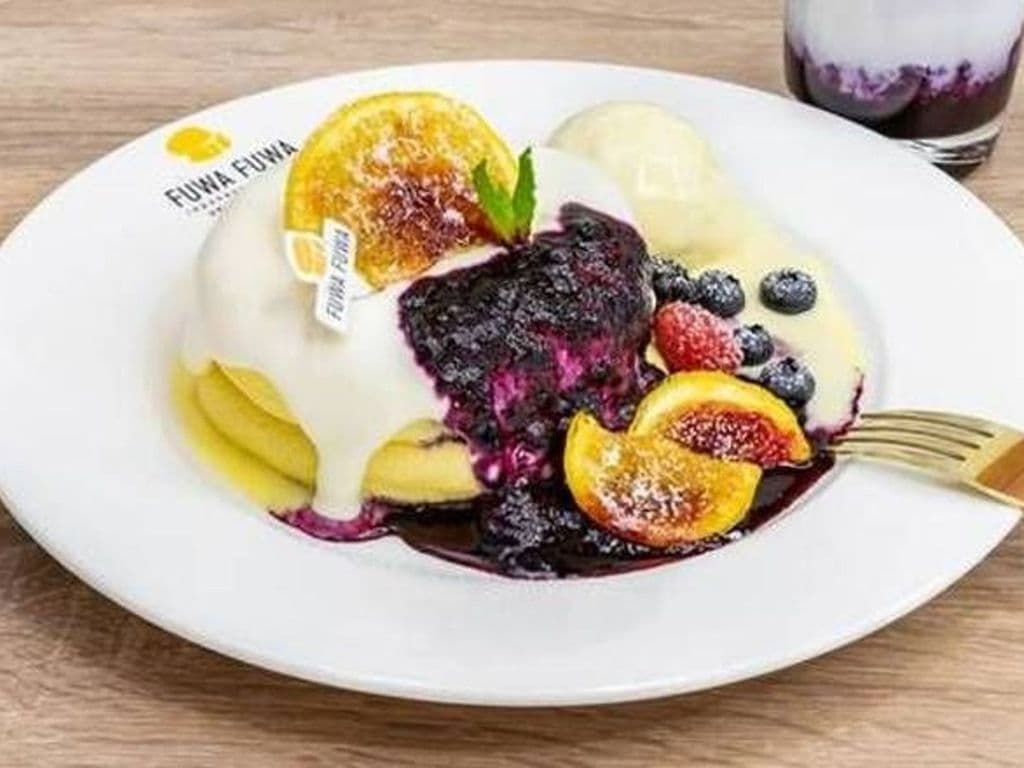 Blueberries Cheese Pancake