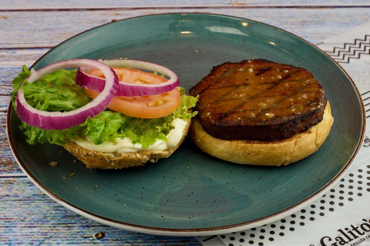 Veggie Burger with a Side
