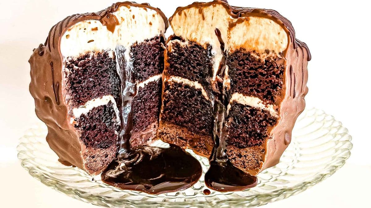Java Lava Monster Cube Cake