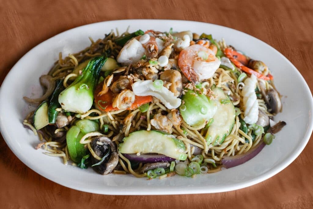I. Chow Mein with Mixed Seafood
