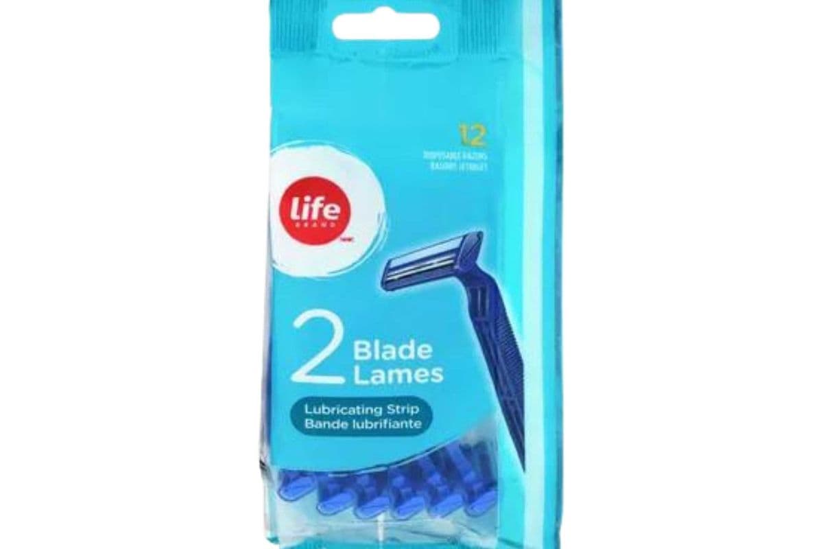 12 Pack - 2 Blade Disposable Razors - Life Brand
