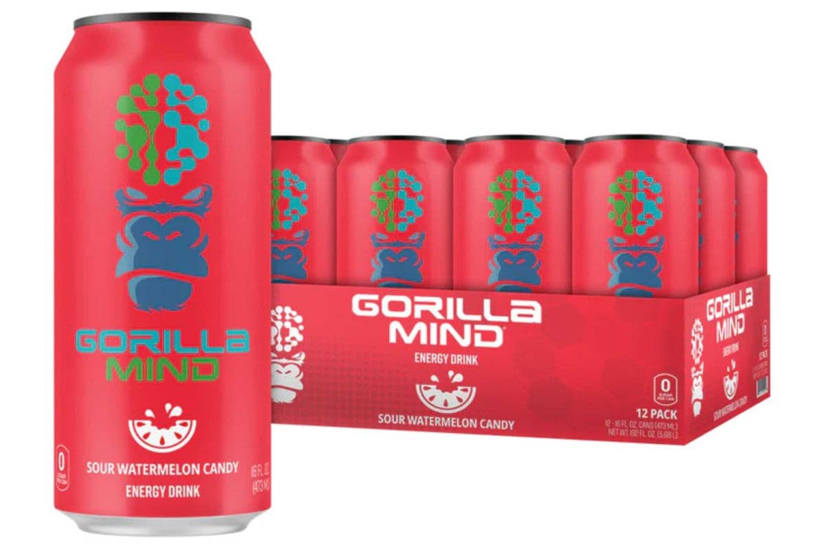 SOUR WATERMELON CANDY Gorilla Mind Energy Drink (473 ML)